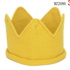 MZ2086 韓版新款 超可愛皇冠兒童帽子針織帽毛線帽帽子 兒童