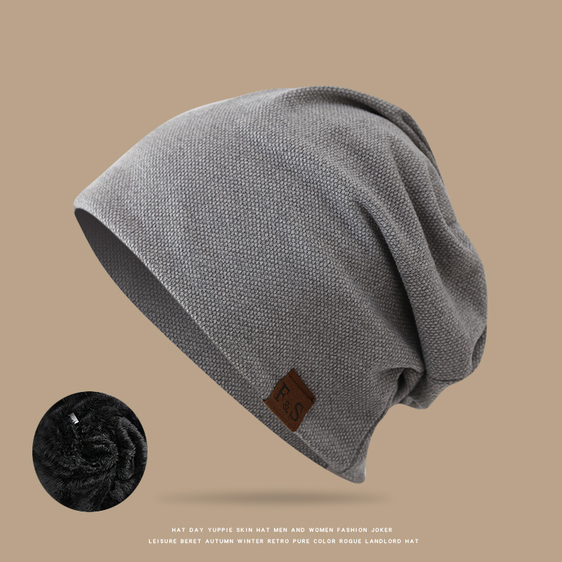 Sombreros de punto transfronterizos, sombreros de pila, sombreros casuales sueltos, sombreros de dormir de piel FS, sombreros de invierno, bolsos de mujer, sombreros de mes