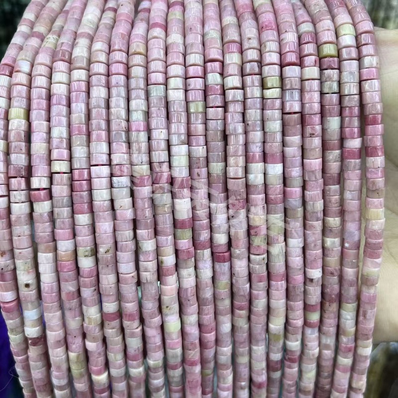 2*4mm天然石管珠隔片散珠玉髓青金水晶圆柱隔珠diy饰品配件批发|undefined