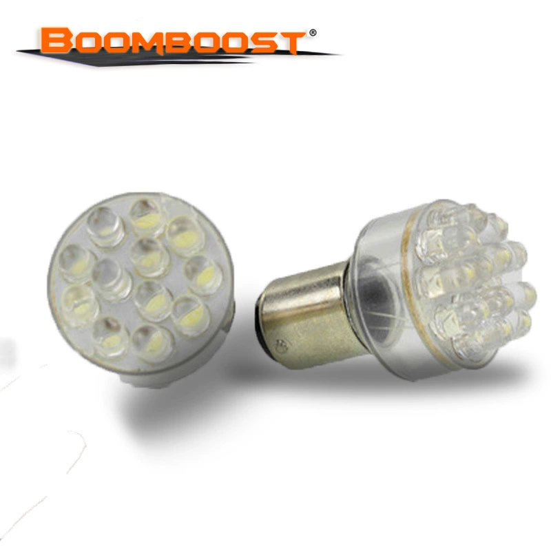 10 штук 12LED универсальная мотоциклетная тормозная подсветка светодиодный brake light S25 указатель поворота задний ход
