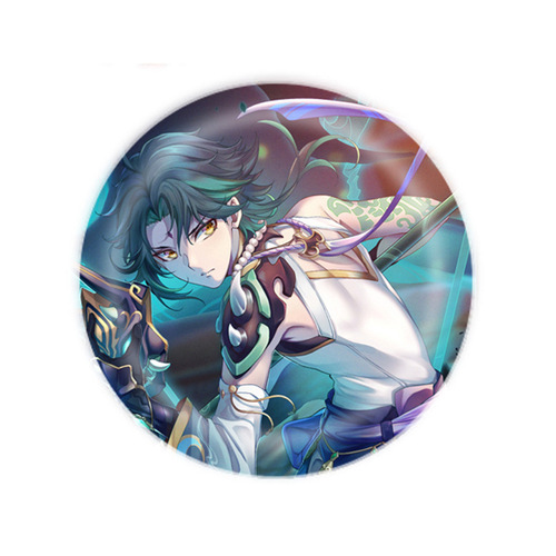 Genshin Impact Game Peripheral Badge Anime Brooch Ganyu Qingqing 58MM Badge Tinplate Badge