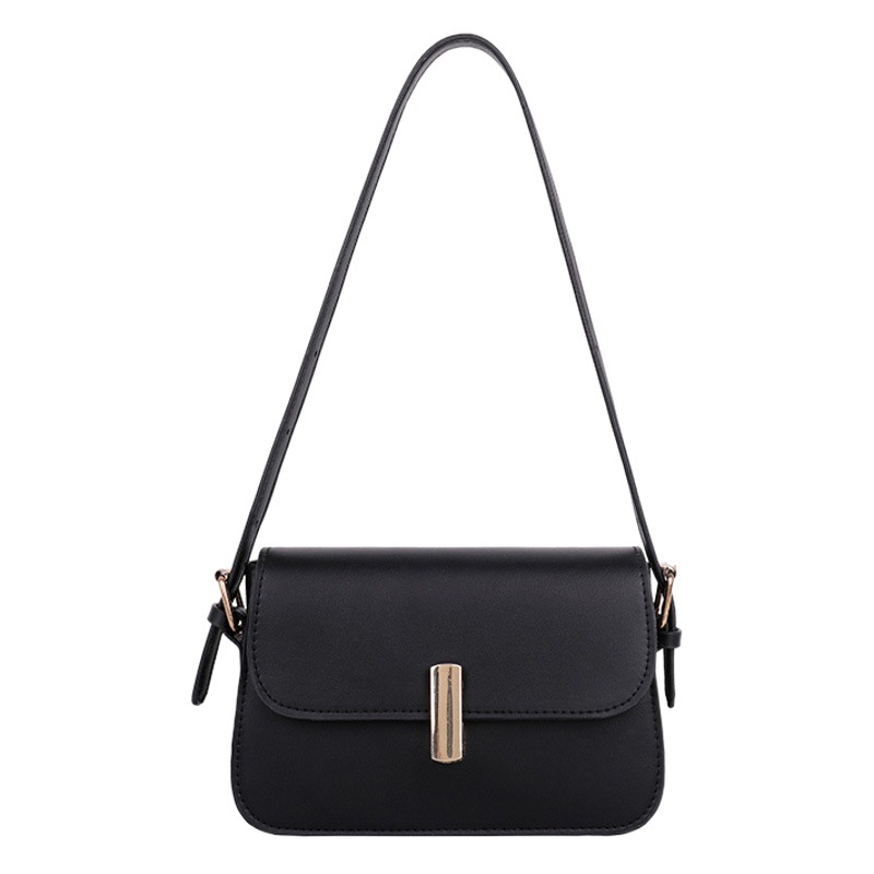 上新秋冬レトロなサドルバッグ2023新型ファッションシングル肩脇下バッグ純色シンプルバッグ女性
