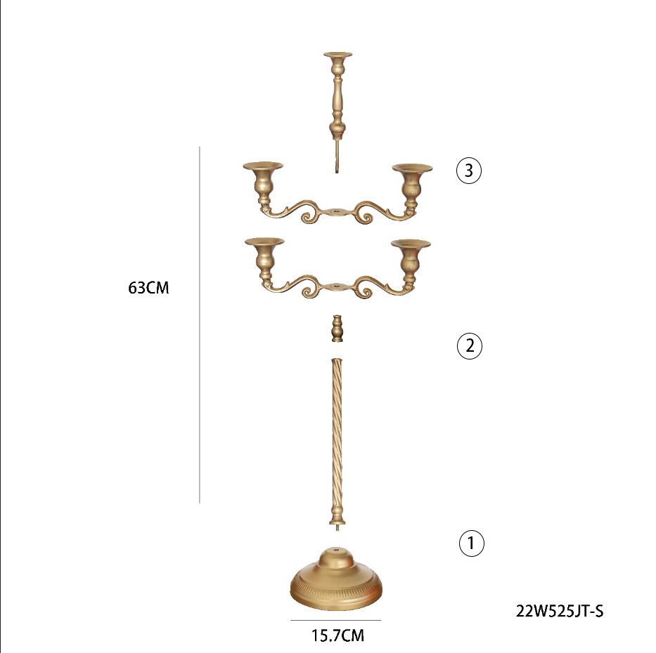 Transfronterizo hierro candelabro decoración hotel boda props ins vela Copa hogar sala de estar decoración de metal titular de la vela