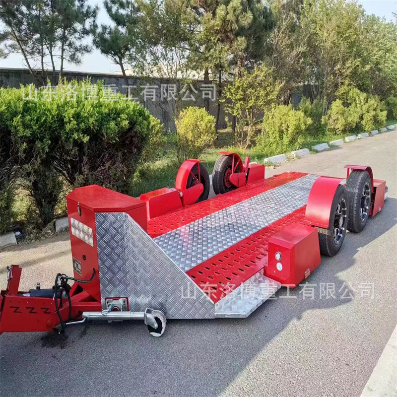 工厂货物运输无动力平板拖车重型货物搬运牵引平板车重型平板拖车