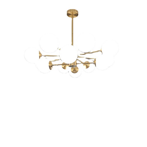 Full Copper Nordic Magic Bean Chandelier Living Room Main Light Creative Simple Restaurant Light Household Glass Molecular Light Cross-border Wholesale