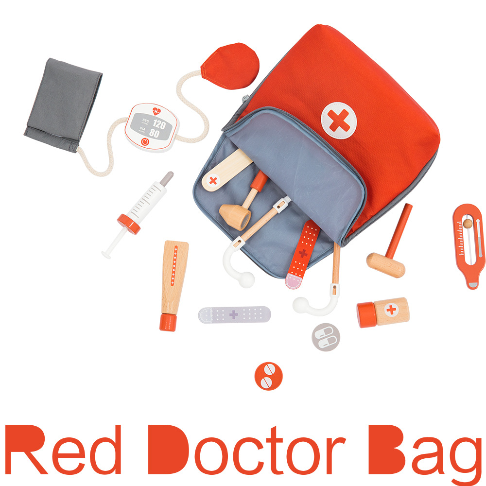 UMU Youmu Jiajia serie de juguetes de madera simulados al por mayor cubiertos de cocina bolsas de maquillaje bolsas de corte