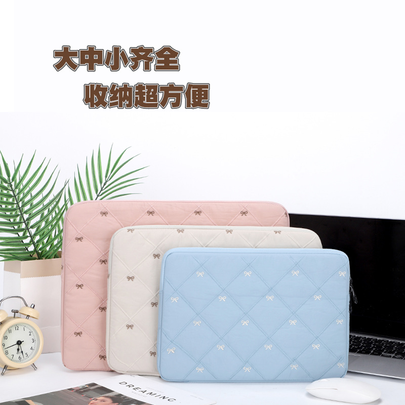 Tablet Carrying Bag for Outings, Ins-Style Girly Apple Laptop Bag 11inch 15.6inch Storage Inner Bag
