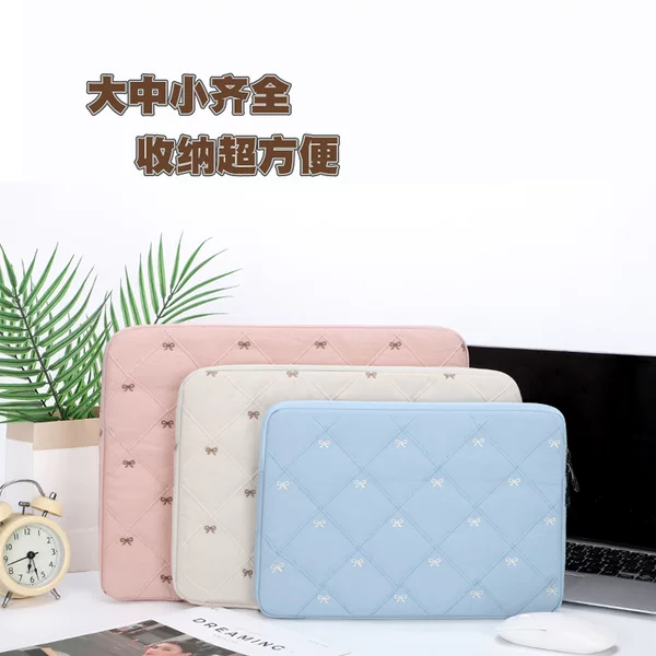 Tablet Carrying Bag for Outings, Ins-Style Girly Apple Laptop Bag 11inch 15.6inch Storage Inner Bag