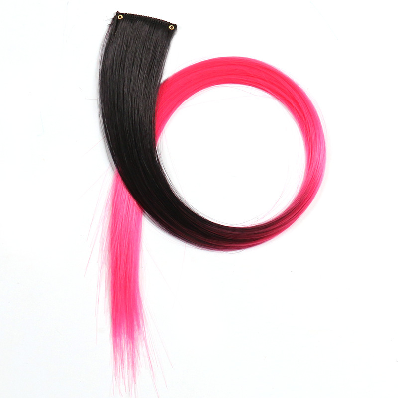 Perucas de color teñido bicolor tricolor orejas teñido una pieza de teñido extensión de cabello fábrica de pelucas en stock al por mayor