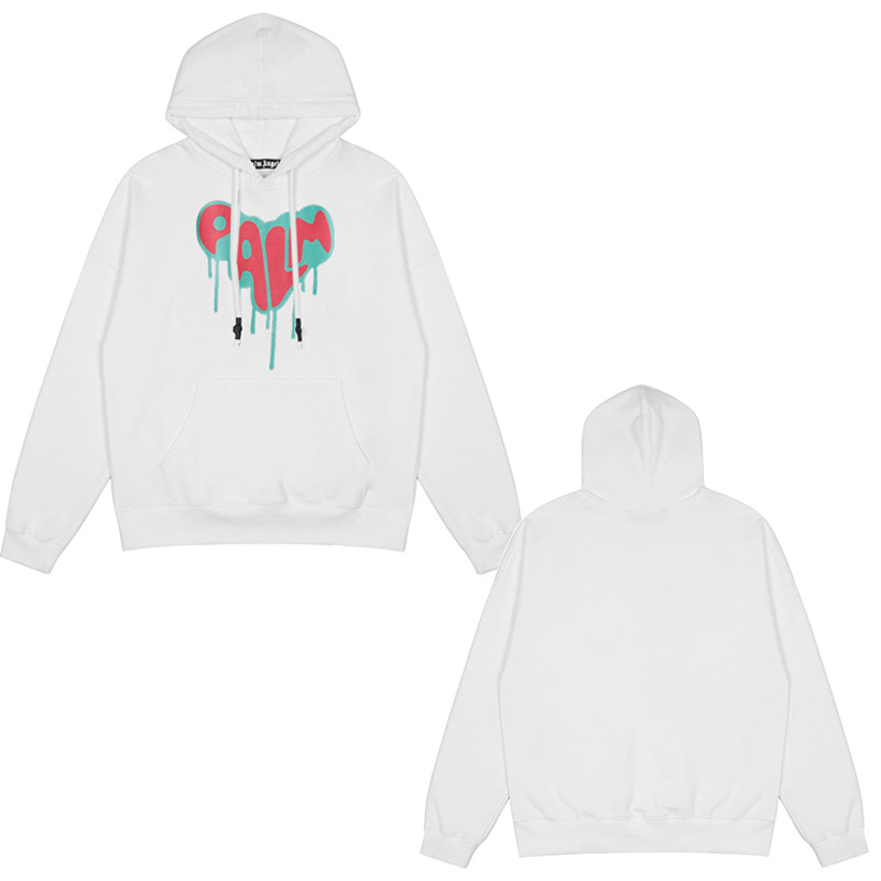PALM ANGELS Ángel de palma impresa en caliente chaqueta encapuchada primavera / otoño / invierno pareja camisa con sombrero casual