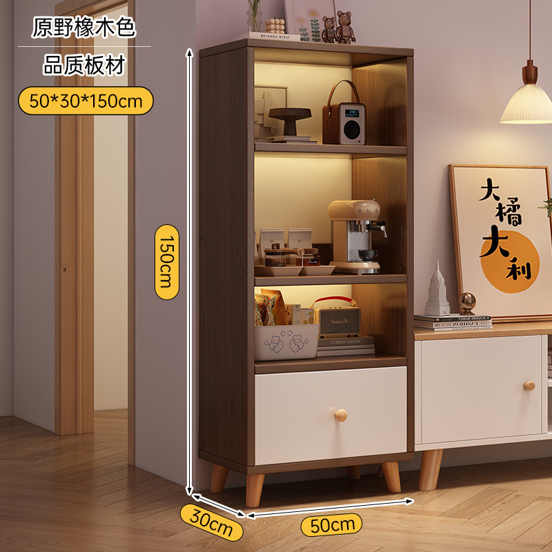 本棚の棚の木の脚の家庭用ロッカーの展示棚の寝室の客間の多層は壁に寄りかかって床にある本棚を収納します。|undefined
