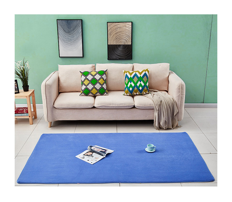 纯色地毯,客厅地毯,卧室地毯,珊瑚绒地毯