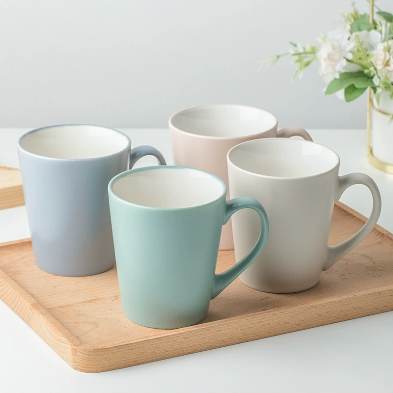 Чашка для полоскания рта, керамическая марка, индивидуальный логотип, надпись, матовая, матовая, V-образная, большая емкость, вода, бесплатная доставка, AliExpress