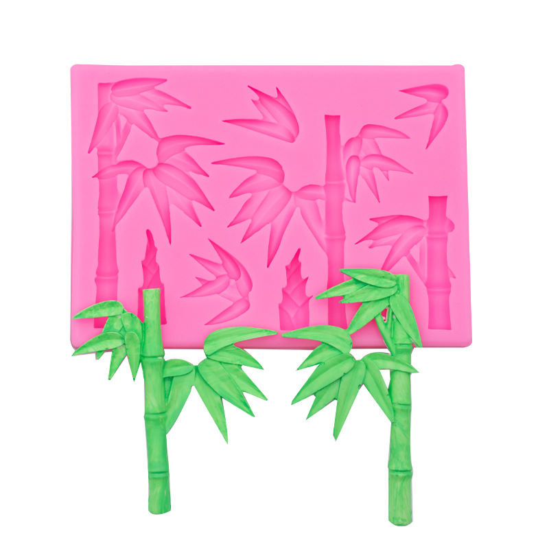 Bambú brotes de bambú silicona molde postre pastel fondant chocolate Decoración Accesorios epoxi arcilla molde yeso