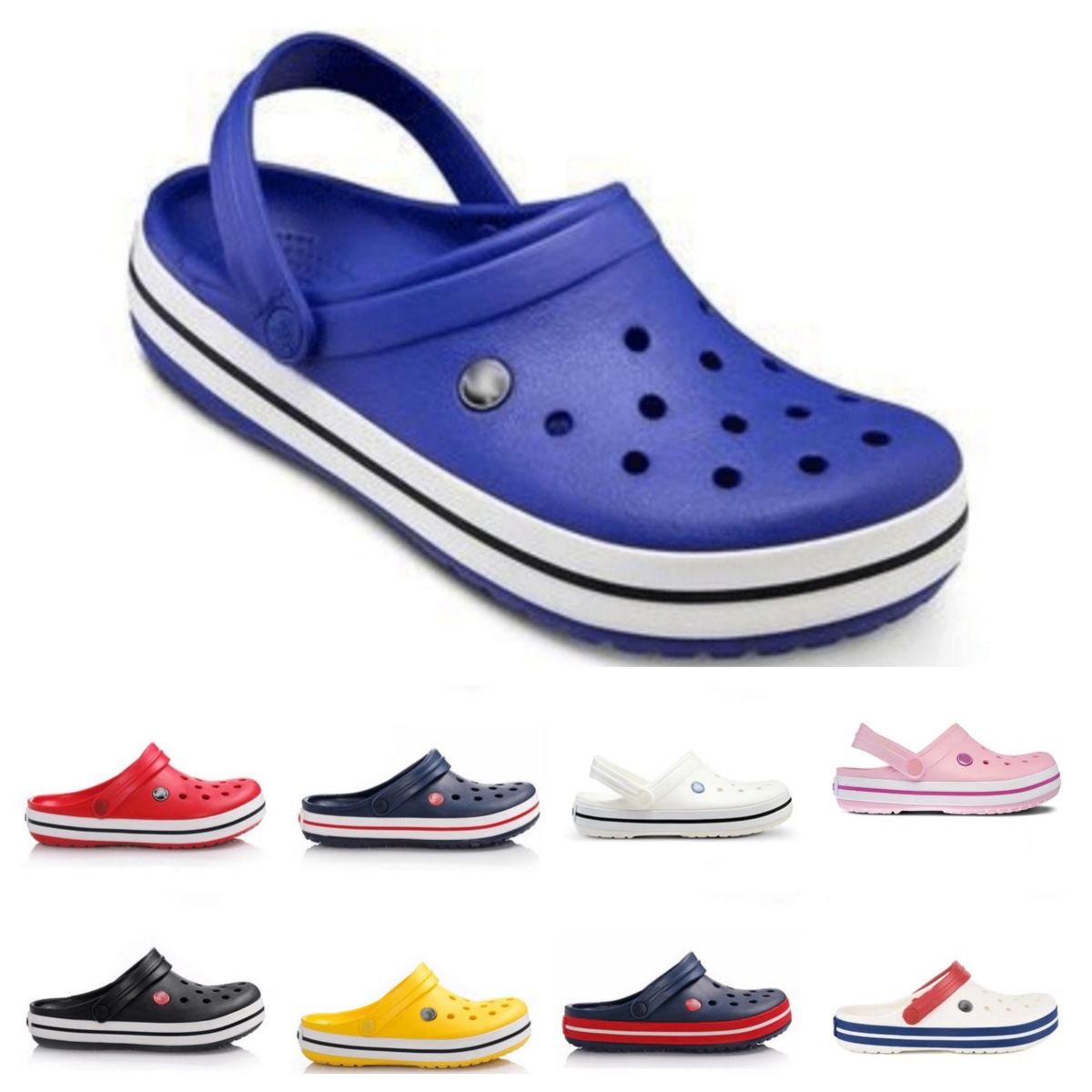 Cross新款男女鞋卡骆班情侣沙滩鞋凉鞋防滑洞洞鞋包头拖鞋