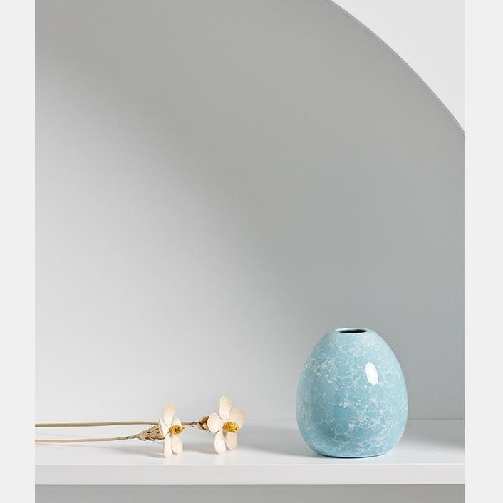 Hongbang Ceramic Vase Ins Simple Japanese Style Home Living Room Entrance Ornaments Decorative Soft Decoration Dried Flowers Hydroponic Flower Device