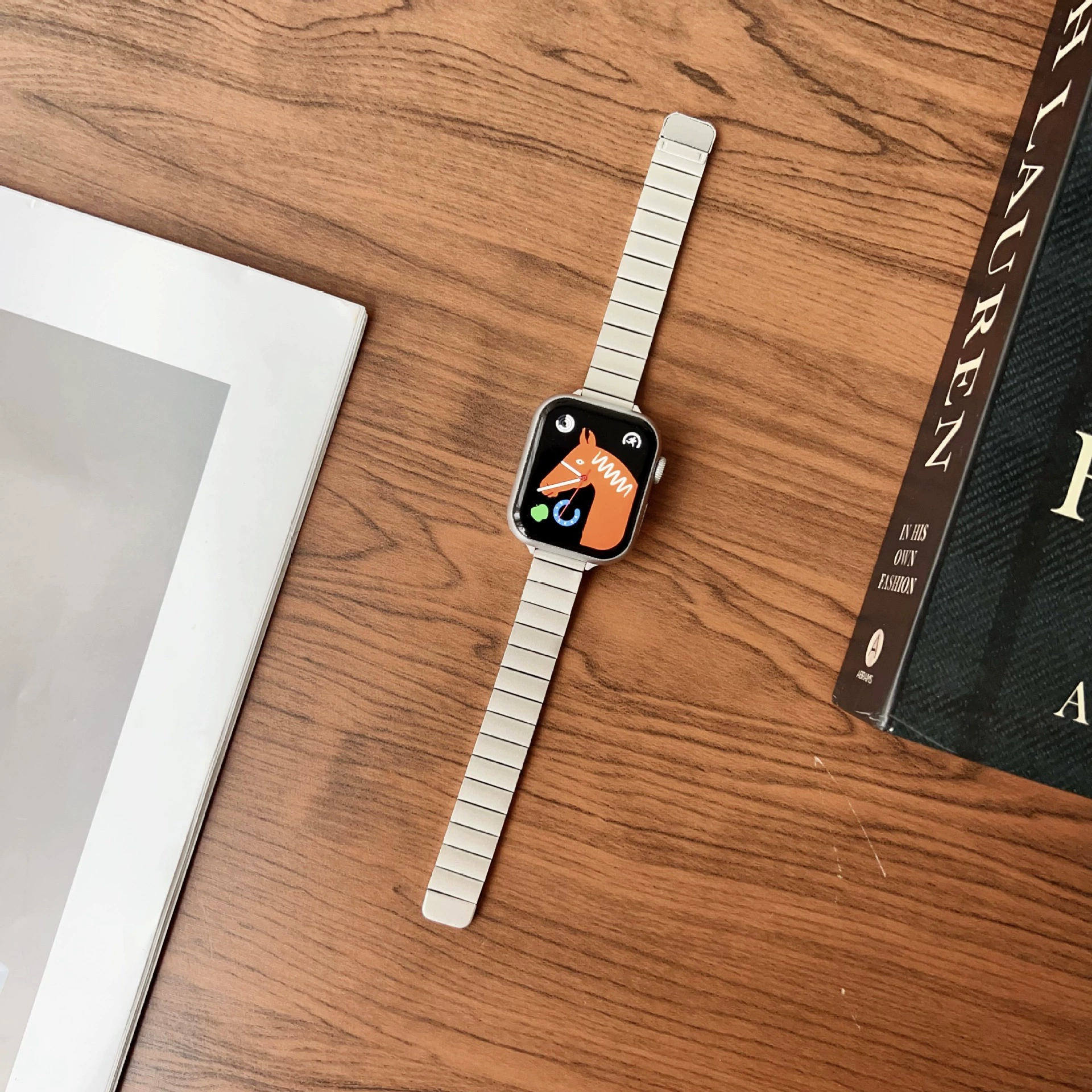 Apple, совместимый браслет, металлический ремешок для часов, 42мм, 46мм