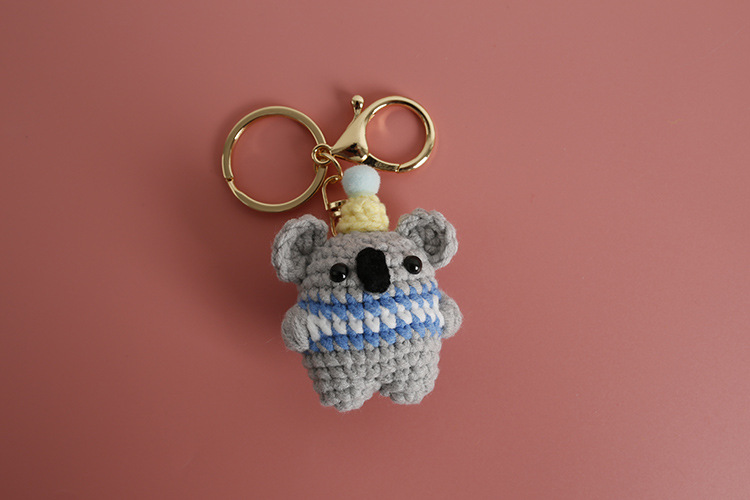20g Weight Wool Yarn Home Textiles & Decor Type Bag Pendant, Keychain Classification 1 Piece Quantity Daily Occasion yarn Material Anime, Animal, Cartoon Pattern All Seasons Season Cute Style 1 Piece Anime Animal Cartoon Bag Pendant Keychain Yarn Cute Bag Pendant Keychain 4
