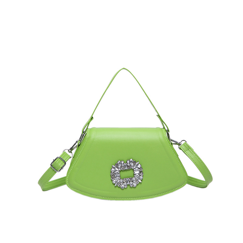 Bolsa pequeña para mujeres 2024 verano nuevo estilo de belleza de un solo hombro estilo de tendencia de textura exterior de color sólido bolso de asiento bolso