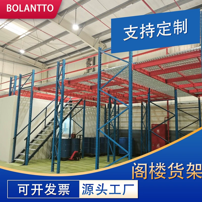 Платформенные полки в стиле лофт можно разбирать и собирать с использованием стальных конструкций для создания дизайнерских складов и добавления двухэтажных складских тяжелых заводских стеллажей.