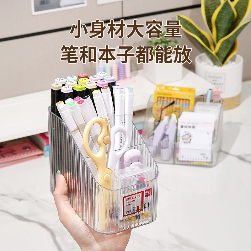 Transparent plastic storage box, capacious table dressing table, makeup box, high-quality style