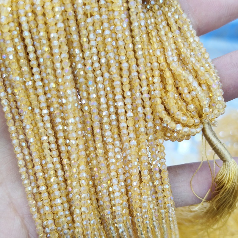 Hilo de algodón aguja súper pequeña Perla de cristal encadenada cuentas vidriadas DIY accesorios de ropa hechos a mano pulsera collar cuentas dispersas accesorios