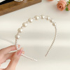 Advanced headband, universal hairpins to go out from pearl, hair accessory, high-quality style, new collection