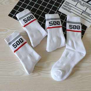 Spring Autumn Winter Towel Bottom Thickened Men's Socks Sports Socks Ganods Loop Basketball Socks Digital Street Tide Socks