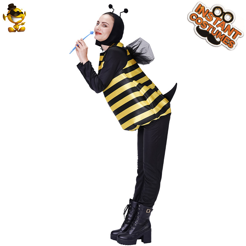 Halloween padres e hijos 1 de junio día de los niños ropa nueva adorable abeja adulta juego de rol cos