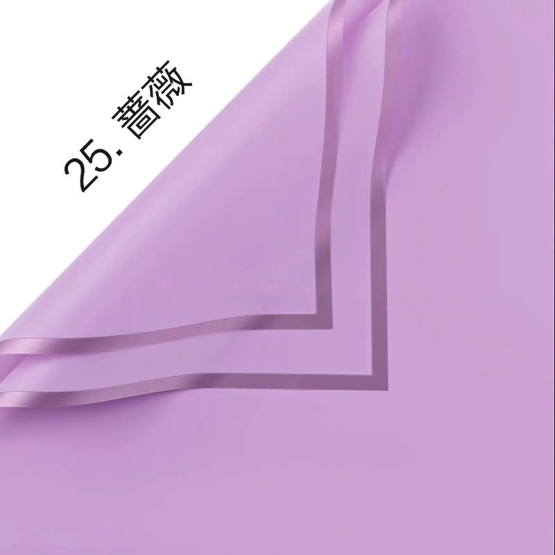 Película de gelatina Papel de embalaje impermeable al por mayor Material de embalaje de ramo de sensación de alta calidad Arte floral Phnom Penh Papel de embalaje de flores mate