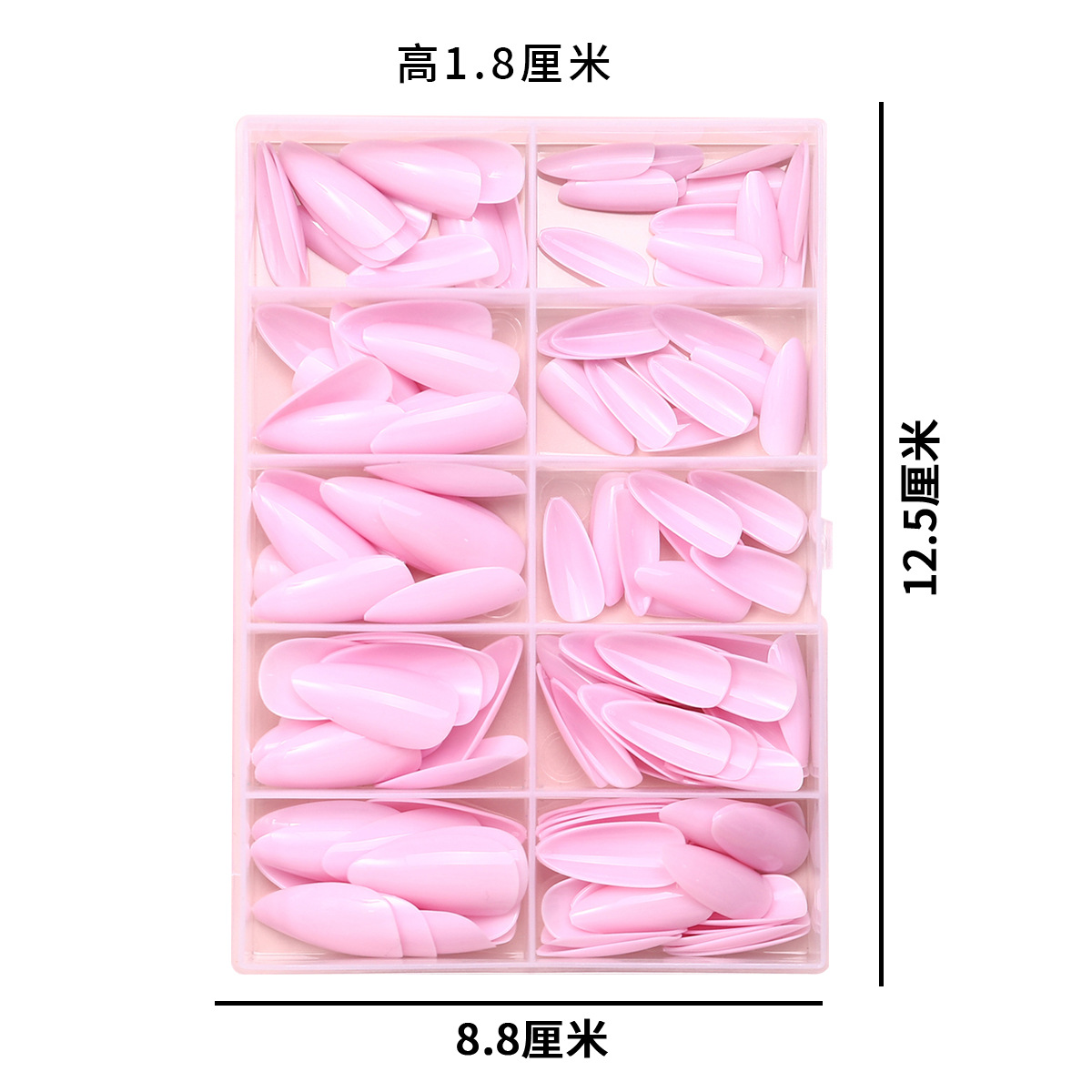 120 cajas de piezas de uñas de alta calidad, estilo de verano, uñas de color sólido, uñas de estilo puro, uñas de estilo puro