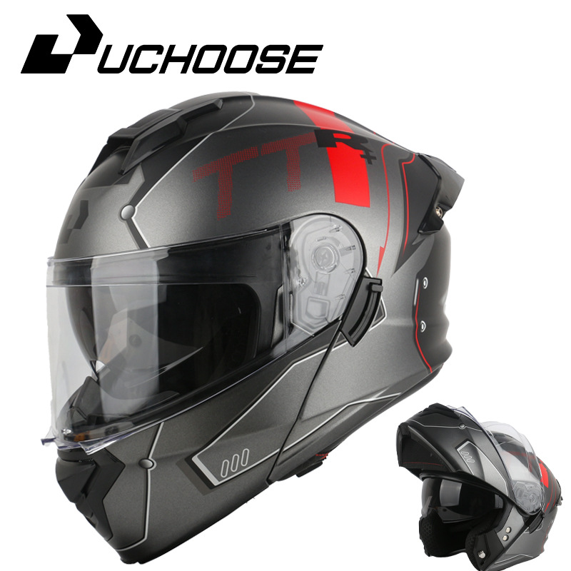 Casco de motocicleta, casco de exposición, ala de cola grande, certificación 3C, unisex, mandíbula desmontable, 3C, ciclismo completo
