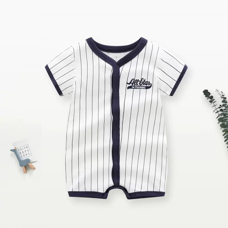 【无骨】ins童装婴儿服baby clothes男宝宝婴儿短袖连体衣服夏装