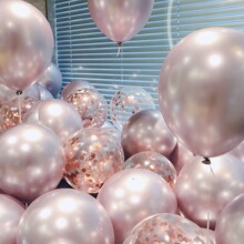 气球装饰场景生日布置开学教室儿童女孩派对活动氛围紫色加厚汽球