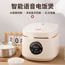 金纳斯智能语音球釜电饭煲家用5L大容量多功能4到5人电饭锅煲仔饭