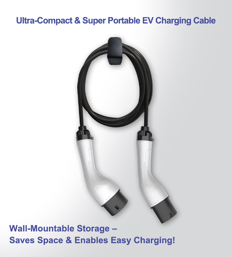 European Standard Double-Head Gun White Type2 European Cross-Border Exclusive 3.7Kw New Energy Vehicle Charging Pile Dedicated Portable