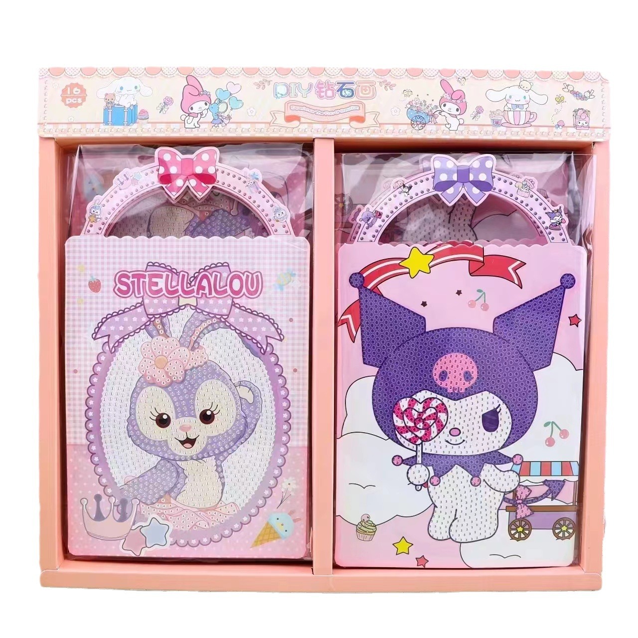 Nueva creativa de los niños diamante pintura DIY completo diamante hecho a mano diversión pegando diamante pegajoso cristal sanrio hecho al por mayor image 6