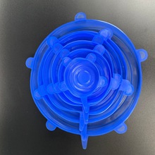 亚马逊FDA食品级硅胶密封盖六件套保鲜膜硅胶瓶盖6件套硅胶保鲜盖