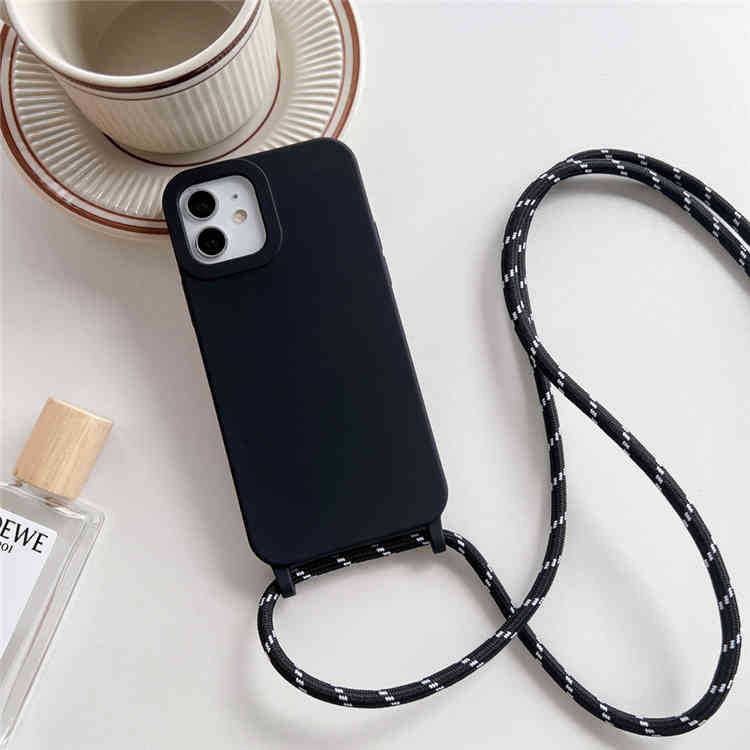 Adatto per 15/16, custodia per iPhone 12, anti-caduta, design semplice, con cordino, custodia protettiva a tracolla, 17 Pro Ins_voghion.com