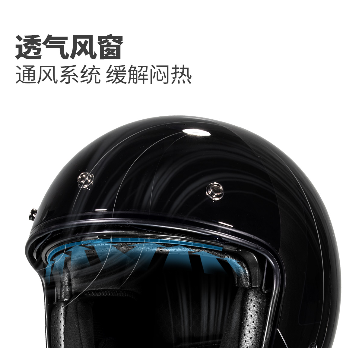 Harley Retro Motorcycle Helmet 6K Carbon Fiber Half Helmet