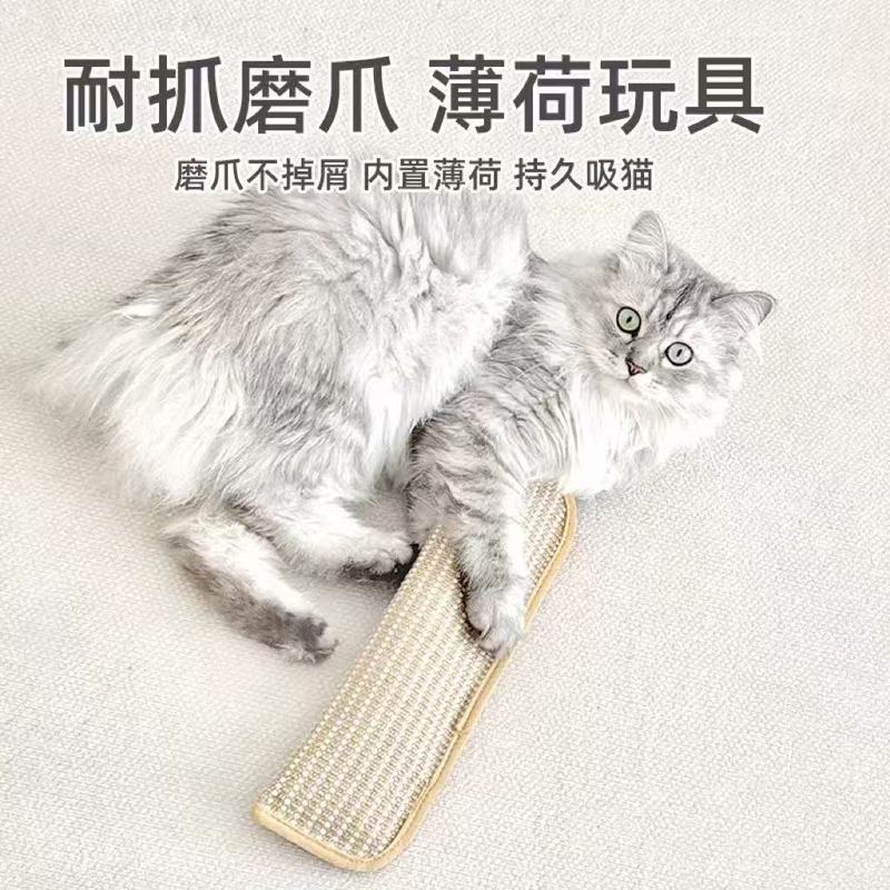宠物猫薄荷枕磨牙耐咬自嗨解闷剑麻猫抓薄荷玩具现货批发一件代发|undefined