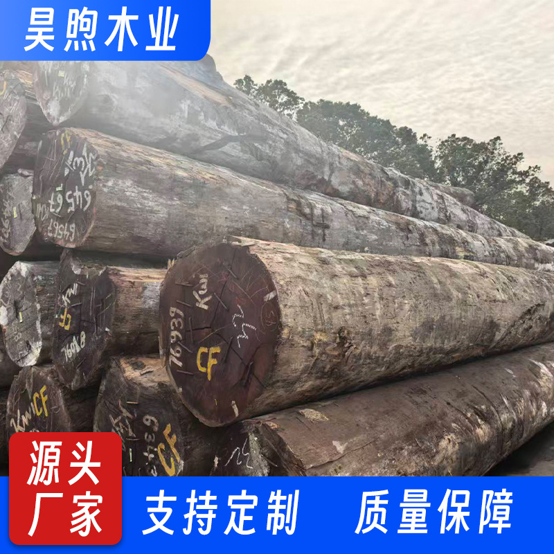 木板实木菠萝格原木户外建筑实木家具制造古建桥梁古建防腐木