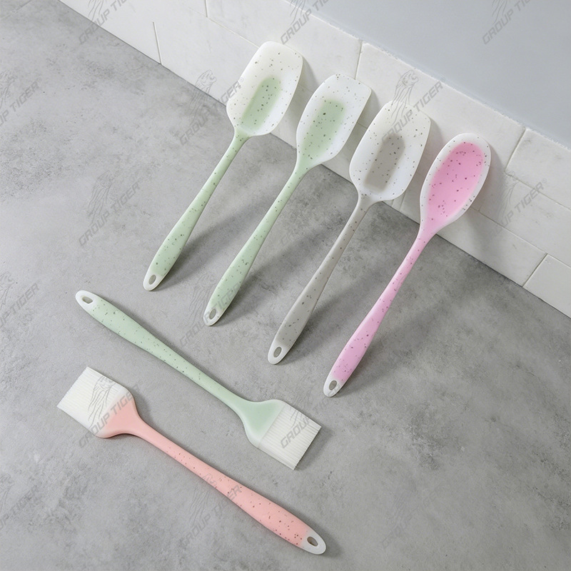 qh Amerikan tarzı silikon kaşık spatula seti silikon spatula silikon pot spatulası mutfak gereçleri yemek pişirme gereçleri yüksek sıcaklığa dayanıklı 230℃
