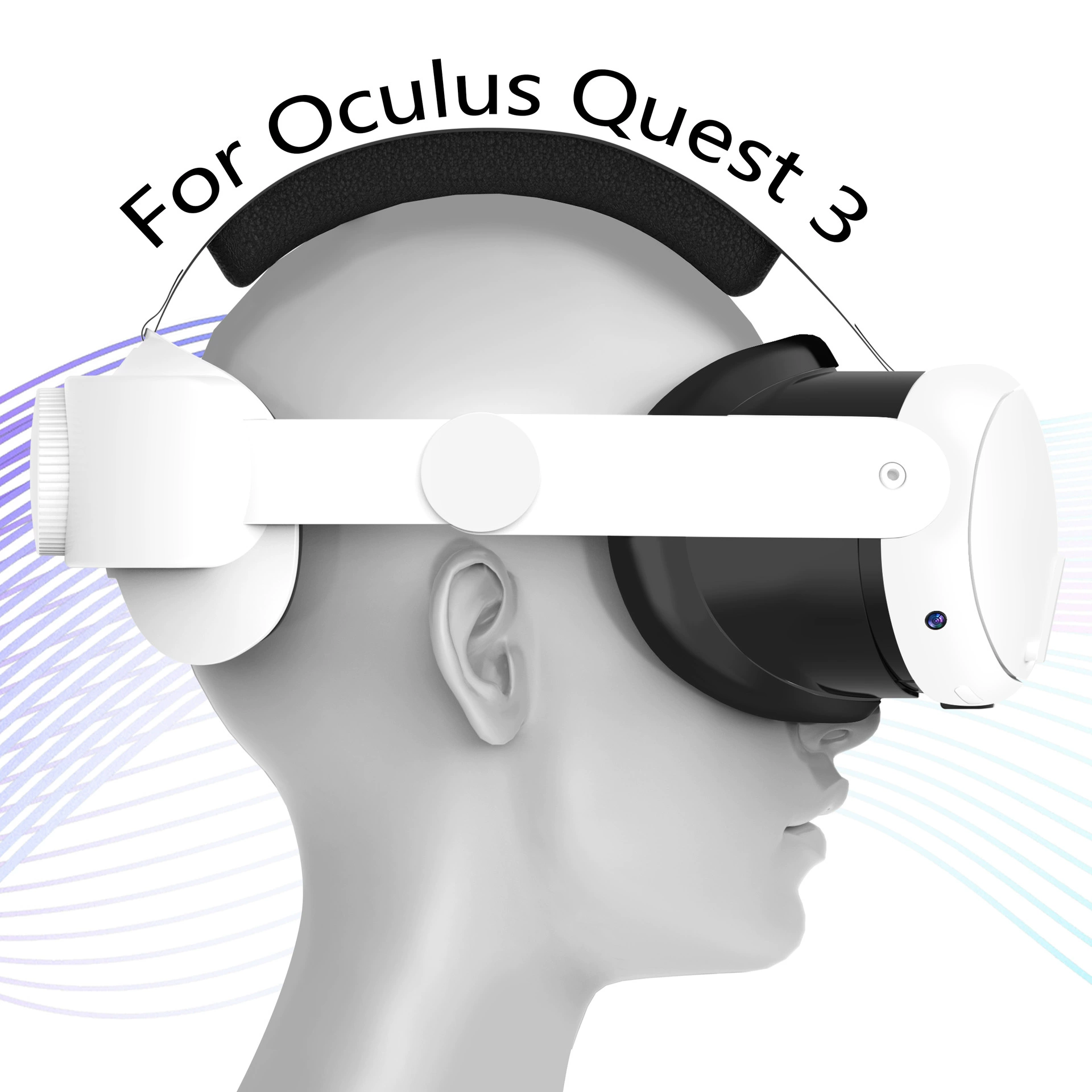 Подходит для выдвижной VR-маски Metaquest3, силиконовой светозащитной маски, водонепроницаемой и устойчивой к поту.