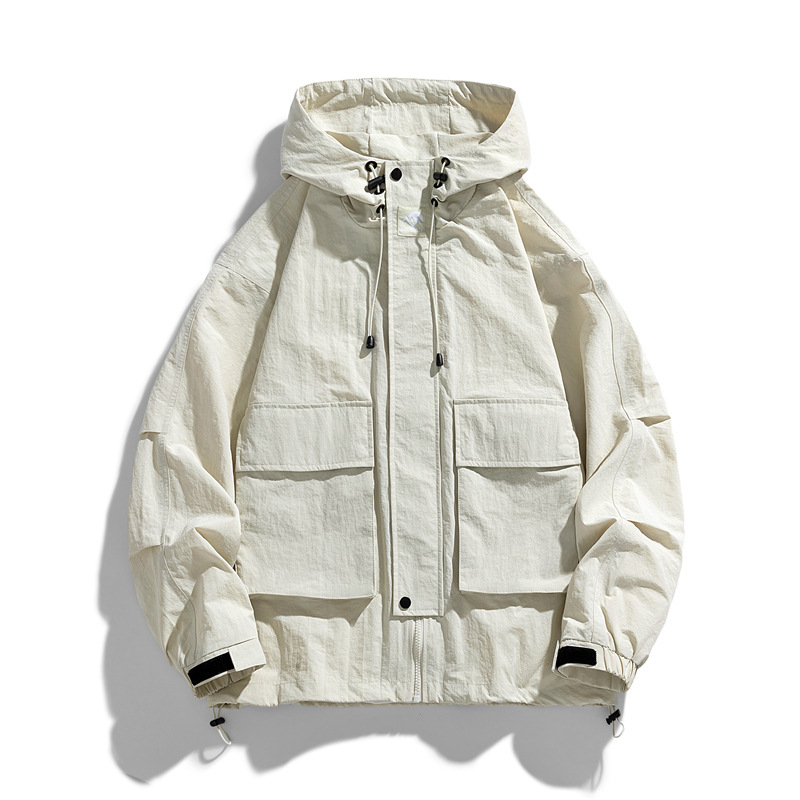 Giacca da montagna antivento impermeabile alla moda per uomo, stile da coppia, versatile e comoda da indossare, con cappuccio_voghion.com