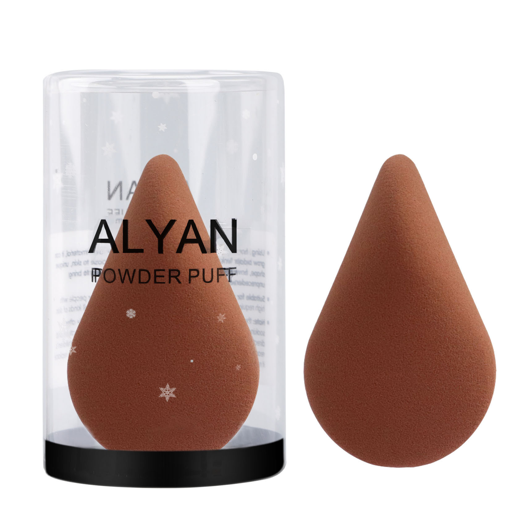 Huevo de maquillaje de belleza, soplo de maquillaje, negro clásico, variedad de formas, maquillaje de forma especial, huevo, herramienta de goteo de corte oblicuo sin látex