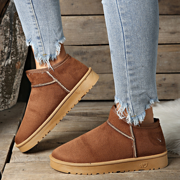 Winter comfortable keep warm universal insulated boots flat