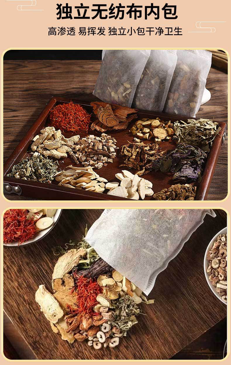 Herbal Foot Soak Pack 24 Herb Blend with Mugwort Ginger and Safflower Warming Dampness Relief Foot Bath 250g specifications