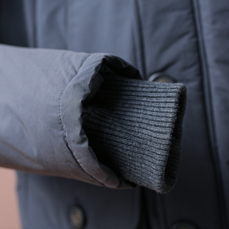 Parka d'hiver à capuche pour homme - Coupe-vent et imperméable, veste matelassée épaisse et chaude avec doublure polaire pour sports de plein air (vert armée)_voghion.com