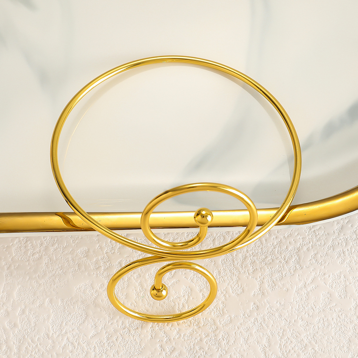 36g Weight arm bracelet Classification 1 Piece Quantity Daily Occasion Alloy Material Round, Curve, Leaves Pattern All Seasons Season Women's Gender Simple Style Style Wholesale Jewelry Simple Style Round Curve Leaves Alloy Arm Bracelet 13
